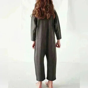 COPY $80 BACABUCHE 100% Organic Linen Jumpsuit sustainable Size 4 - 5 Youth Kids